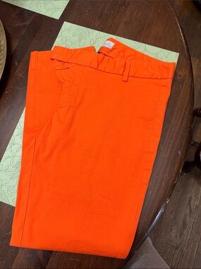 Woman’s  Bright Orange Chino Pants